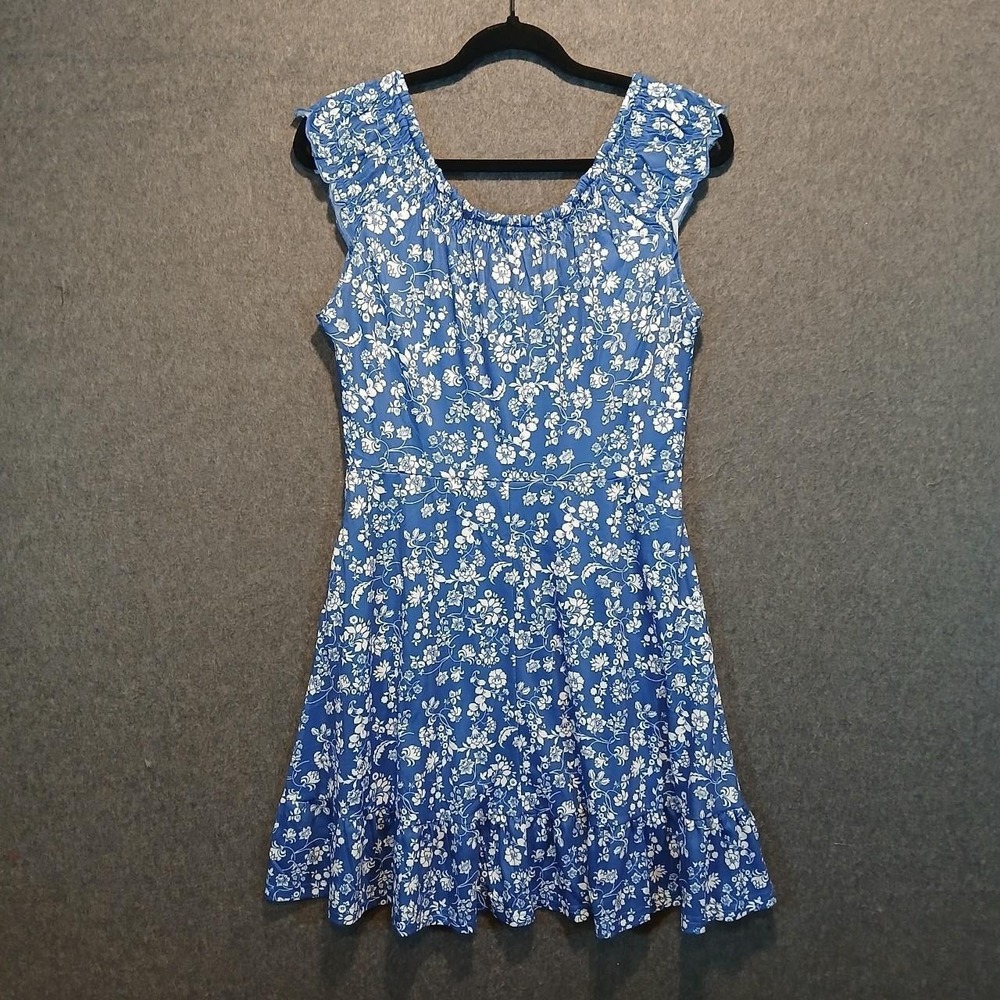 NWT Torary Med floral soft girl cottagecore peasant sundress stretchy pockets. - Picture 4 of 5